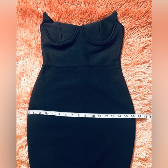 Layla Strapless Bodycon Maxi Bandage Dress in Black, Size M - Picture 9 of 14